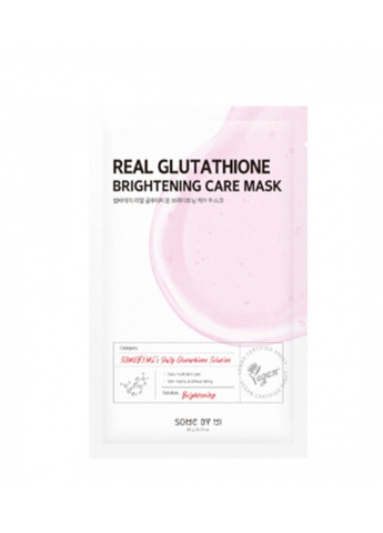 Маска тканинна для сяйва шкіри з глутатіоном для обличчя Real Glutathion Some By Mi (305613874)