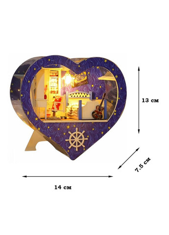 3D конструктор Румбокс со световыми эффектами "День Святого Валентина" конструктор Room Box кукольный домик своими руками(RB055) BB (360867019)