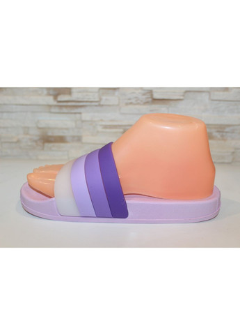 Сиреневые шлепанцы женские летние сиреневые силиконовые No Brand