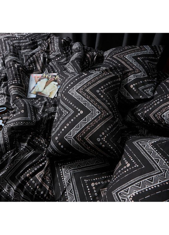 Комплект постільної білизни Микросатин Premium «» Євро 200х220 наволочки 4х70х70 (MS-820007784) Moon&Star Geometric Grace (356115776)