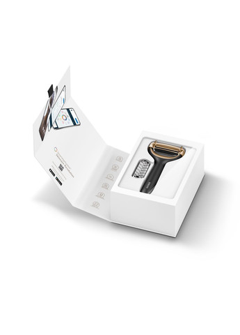 Электронный роллер для лица и тела с микроиглами MicroNeedle Face&Body Roller 8в1 gray GESKE (341525986)