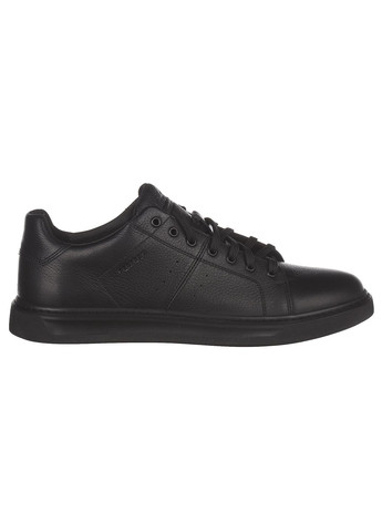 Черные демисезонные мужские кроссовки из кожи 203h Clubshoes