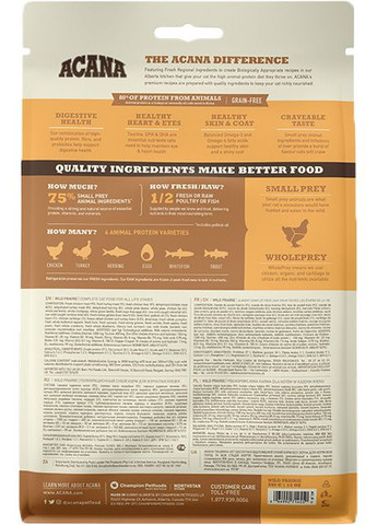Сухий корм для кішок всіх порід Wild Prairie Cat 340 г (a64034) Acana (364788024)