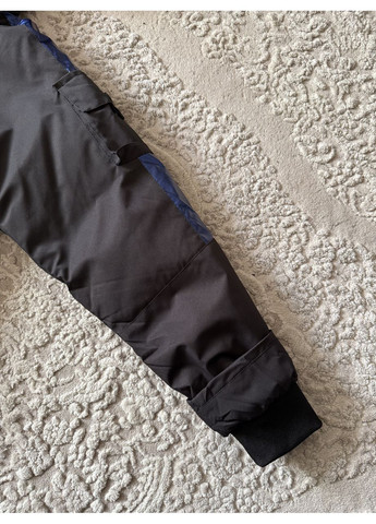 Чорна зимня зимова подовжена куртка пальто для хлопчика 150-180 No Brand