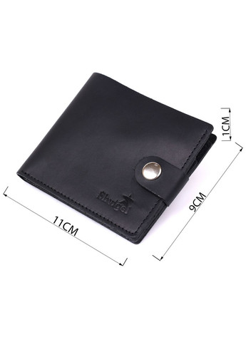 Кожаный мужской бумажник 16432 Черный Shvigel (331907457)