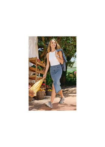 Блакитна демісезонна джинсова куртка укорочена для жінки lycra® 472927 34(xs) блакитний Esmara