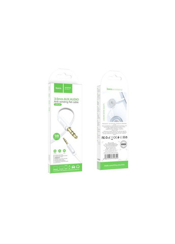 Кабель Aux UPA16 audio cable 1m Білий Hoco (317631353)
