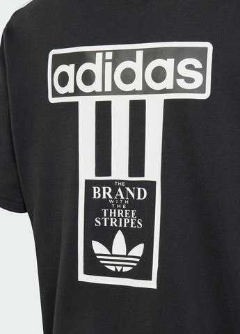 Чорна демісезонна футболка adibreak adidas