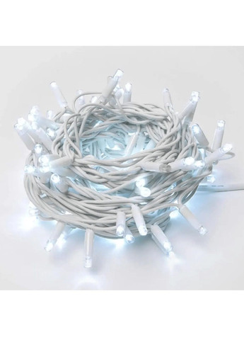 Светодиодная гирлянда нить на деревья елку с работой от сети контроллером 10 м 100LED (478601-Prob) Холодная белая Unbranded (307310963)