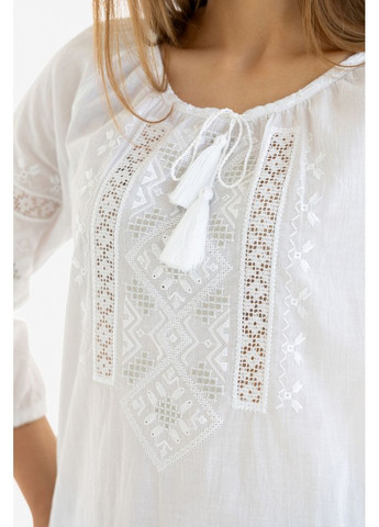 Белая вышиванка женская из батиста белослава (fm2098) Folk Moda (365729886)