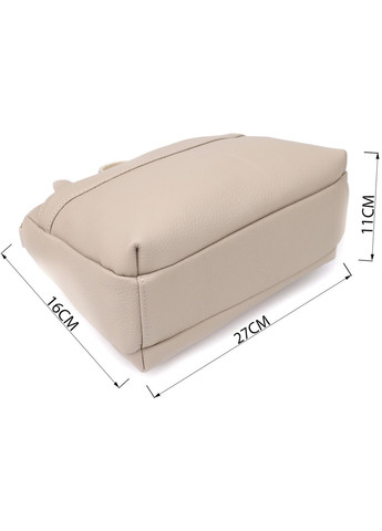 Сумка кросс-боди через плечо женская из натуральной кожи средняя Серый 38271 Vintage (355245177)