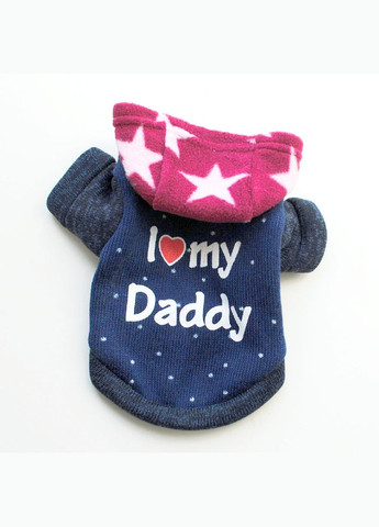 Толстовка для котів Pet Style "Я люблю татка" Синя L No Brand - (323231830)