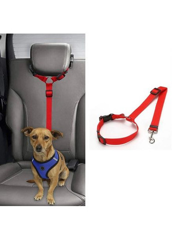 Ремень безопасности в автомобиль для собаки Red (050598) 4Dog (349844544)
