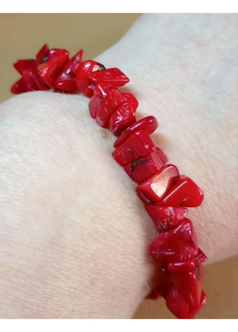 Браслет із коралу, крихта. 339. No Brand (398222855)