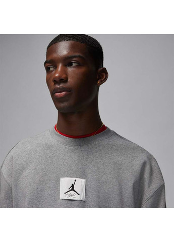 Сірий чоловічий світшот esstmt flc crew сірий Jordan (367595242)
