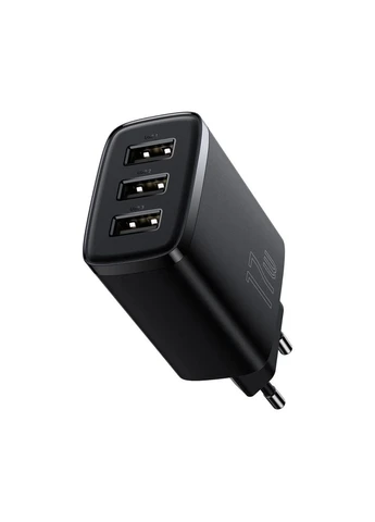 Сетевое зарядное устройство Compact Charger 3U 17W EU Black Baseus (389298299)