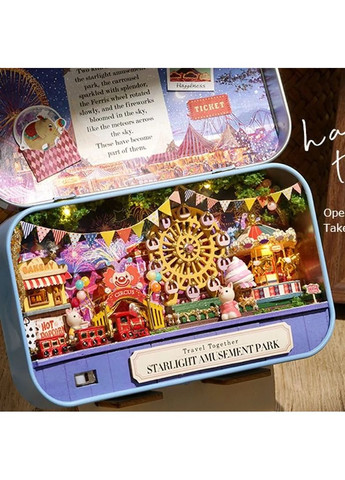 Міні румбокс у металевій скриньці Парк атракціонів DIY House Roombox Starlight amusement park Q-011 No Brand (362452863)