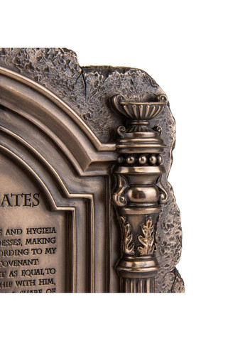 Панно картина Клятва Гиппократа 26 см полистоун с бронзовым покрытием 76079 Veronese (302238926)