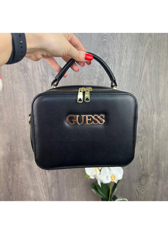 Жіноча міні сумка каркасна чорна з екошкіри на плече ProDobro (363260079)