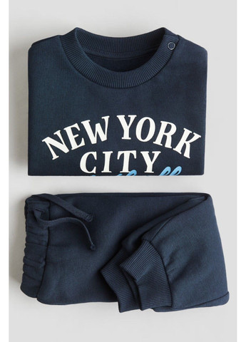 Темно-синий зимний костюм H&M