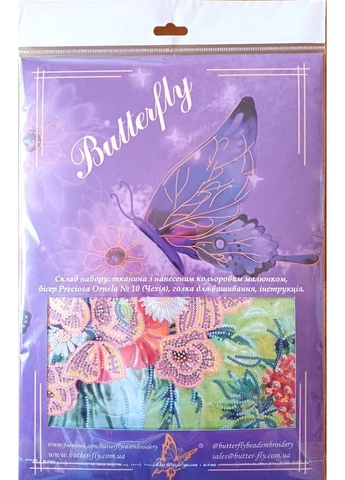 Набір для вишивання бісером 277 Маки та смородина 26 х 34 см Butterfly (381193121)