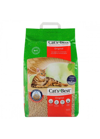Наповнювач Cat’s Best для котячого туалету Original деревний 20 л / 8,6 кг Rettenmaier (362700674)