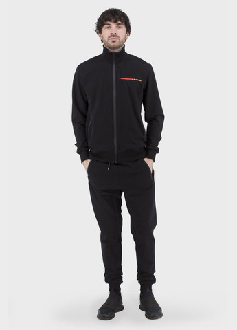 Чоловіча спортивна кофта на блискавці з кишенями чорного кольору (, ), 42429 Prada (329727427)