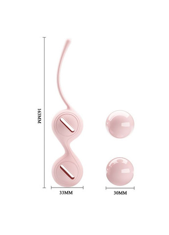 Вагинальные шарики розовые Pretty Love "KEGEL BALLS UP I" LyBaile (301021031)