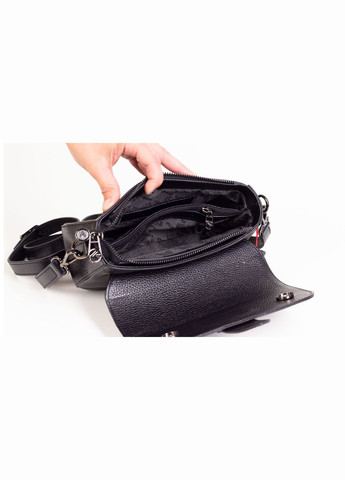 Жіноча сумка шкіряна кросс-боді 40370-18-1 чорна Eminsa (261481722)