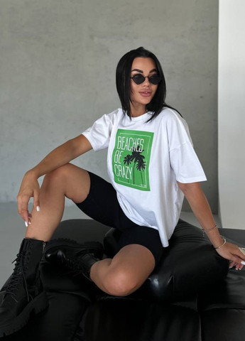 Футболка оверсайз з принтом Україна - (302288345)