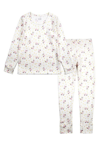 Молочна піжама для дівчинки Фламинго