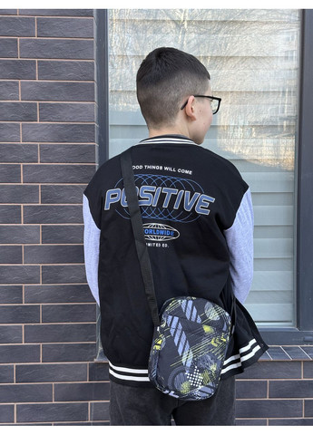Сумка через плече молодіжна для хлопця підлітка абстрактна No Brand (350613302)