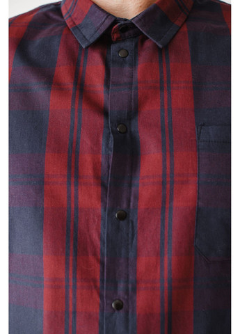 Коричневая повседневный, джинсовая, кэжуал рубашка в клетку No Brand