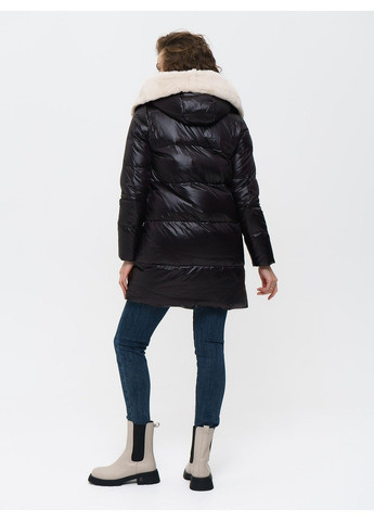 Черная зимняя куртка 21 - 04298 Vivilona