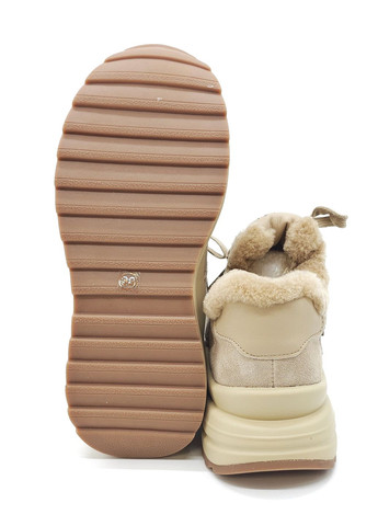 Бежеві всесезонні жіночі кросівки зимові бежеві шкіряні l-14-10 23 см (р) Lonza