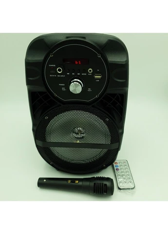 Акустична система акумуляторна бездротова Bluetooth колонка 6.5" радіо та мікрофон USB FM 15 Вт Lige A66 UKC (383043827)