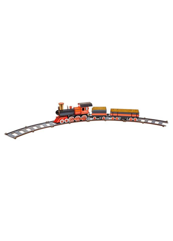 Деревянный 3D конструктор "Поезд" Puz-00924, 231 деталь PuzzleOK (333840655)