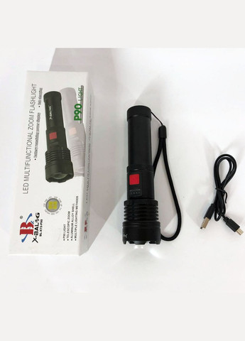 Фонарик светодиодный с аккумулятором X-Balog BL-X72-P90, фонарь ручной мощный, тактичный фонарь Bailong (364664896)