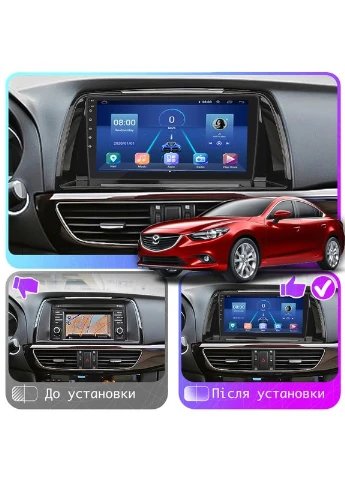 Штатна магнітола для Mazda 6 III (GJ) 2012-2015 екран 9" 2/32Gb Wi-Fi GPS Base Lesko (378922178)