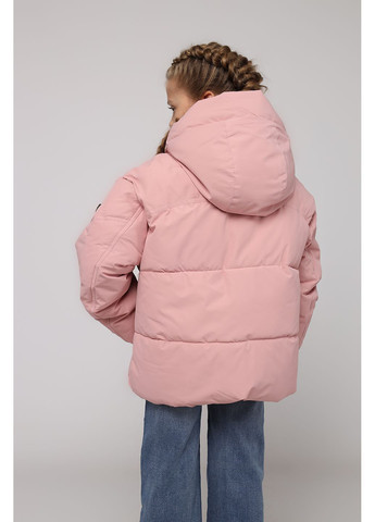 Розовая зимняя куртка для девочки цвет розовый цб-00280225 Yuki