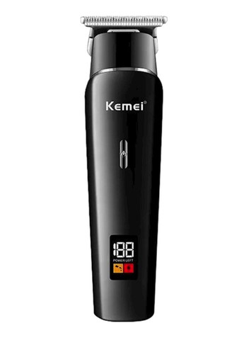 Професійна бездротова машинка KM-1113 для стрижки волосся та бороди USB LED індикатор 5вт Чорний Kemei (342392369)