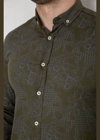 Сорочка чоловіча з принтом хакі розмір 4XL (sku_247R115) No Brand (323041288)