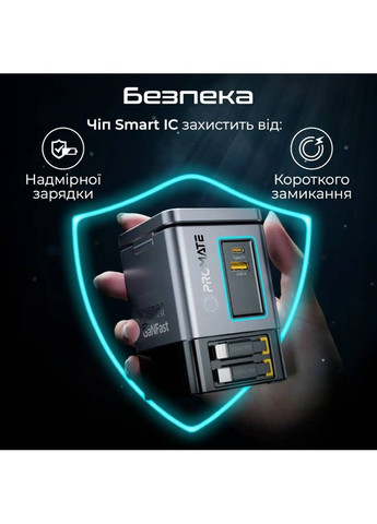 Бездротовий зарядний пристрій PowerSync-105 Black (powersync-105) Promate (335237618)