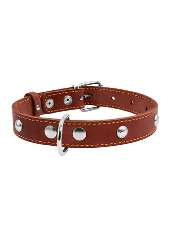 Нашийник " " одинарний з прикрасами (ширина 20мм, довжина 32-40см) коричневий Collar (322002538)