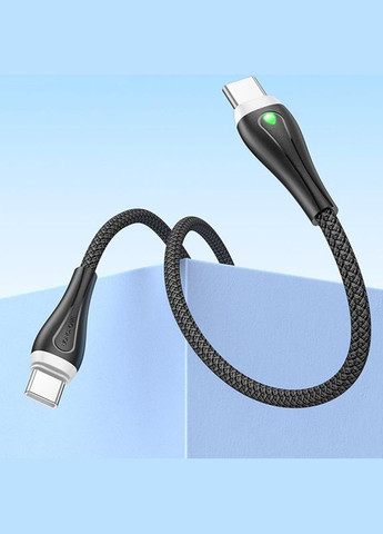 Кабель USB Type-C до USB Type-C / Провід шнур юсб тайп сі на юсб тайп сі для швидкої зарядки та передачі даних 1м Borofone (356096745)