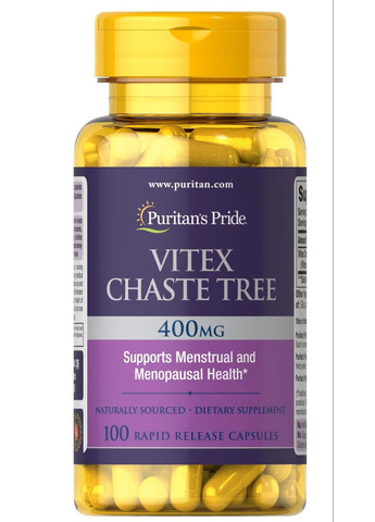 Витекс священный Puritan's Pride Vitex Chaste Tree 400 mg 100 Capsules Puritans Pride (291848553)