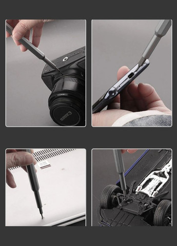 Набір 25 в 1 магнітних прецизійних викруток Hammer для точних робіт, дрібного ремонту в кейсі Kit Bits (324419974)