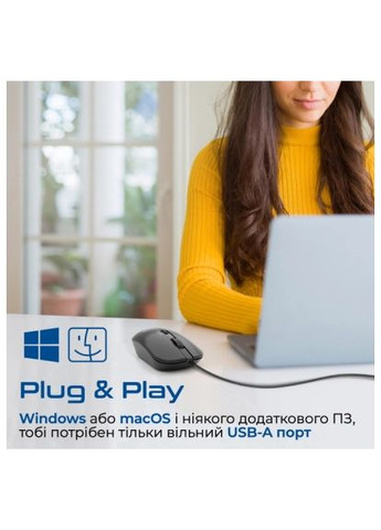 Мишка (cm-2400.black) Promate CM-2400 USB Black (366650885)