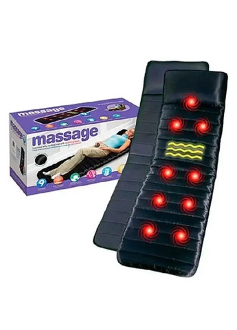 Масажний матрац Massage mat з підігрівом massage 9 режимів чорний (1756375500) No Brand (334675674)