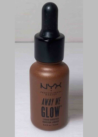 Хайлайтер для обличчя Away We Glow Liquid Booster (рідкий) Untamed (AWGLB04) NYX Professional Makeup (279364037)